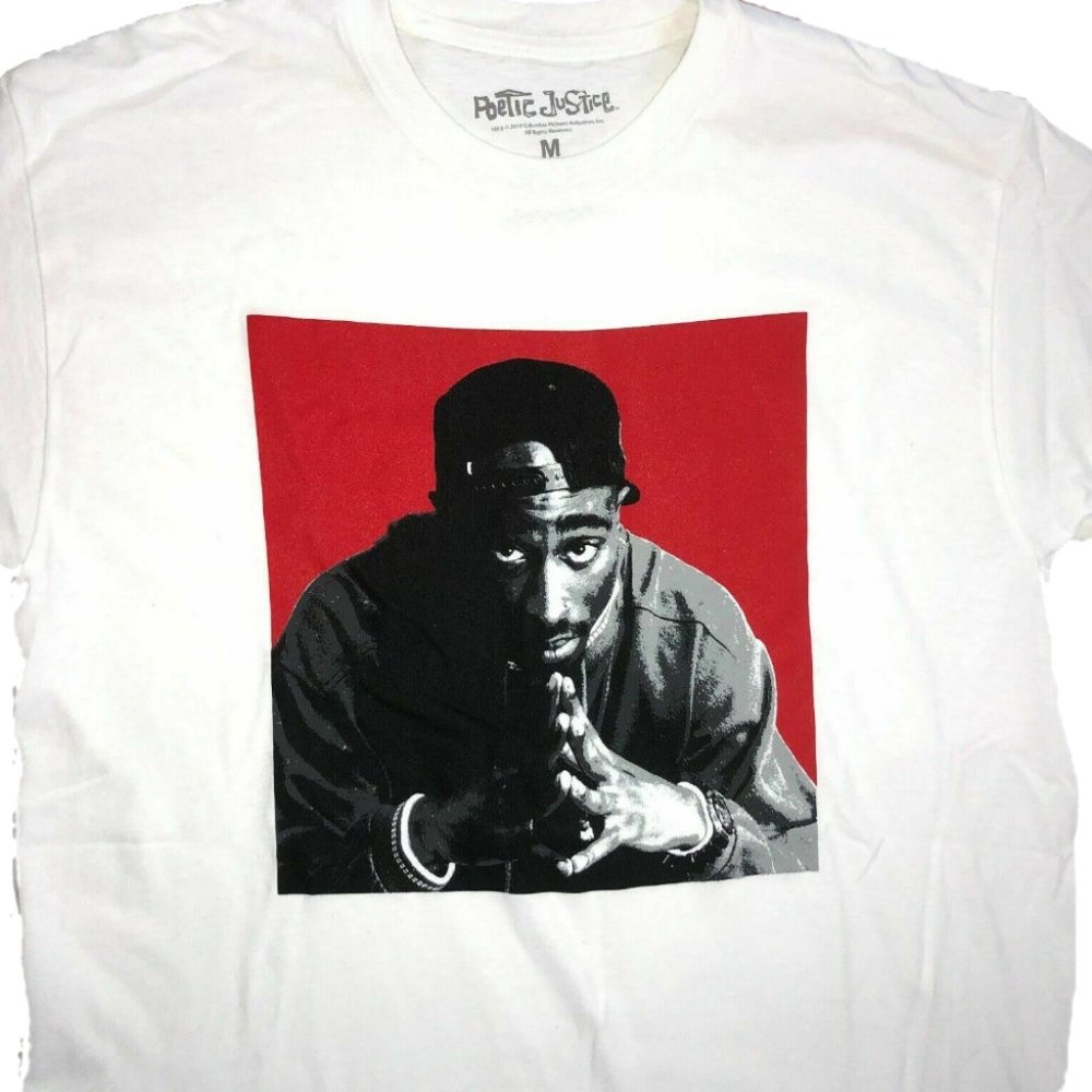 Official Poetic Justice TUPAC Shakur T-Shirt Men's